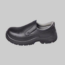 Carica l'immagine nel visualizzatore di Gallery, scarpa cuoco mocassino-calzatura chef cucina antiscivolo "nero"cod: 8231