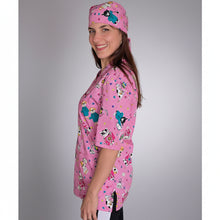 Carica l'immagine nel visualizzatore di Gallery, casacca da lavoro, fumetto+bandana "ROSA" cod: 999