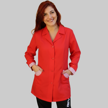 Carica l'immagine nel visualizzatore di Gallery, Camice da lavoro donna,casacca slim,divisa "rosso" cod: 151020