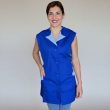 Carica l'immagine nel visualizzatore di Gallery, Casacca,camice da lavoro, giromanica "BLU ROYAL" cod:7227
