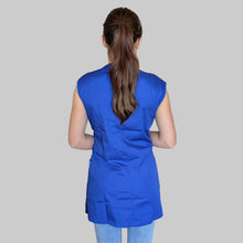 Carica l'immagine nel visualizzatore di Gallery, Casacca,camice da lavoro, giromanica "BLU ROYAL" cod:7227