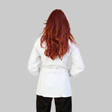 Carica l'immagine nel visualizzatore di Gallery, Camice da lavoro donna,casacca zip bianco bicolore ML COD: 1406