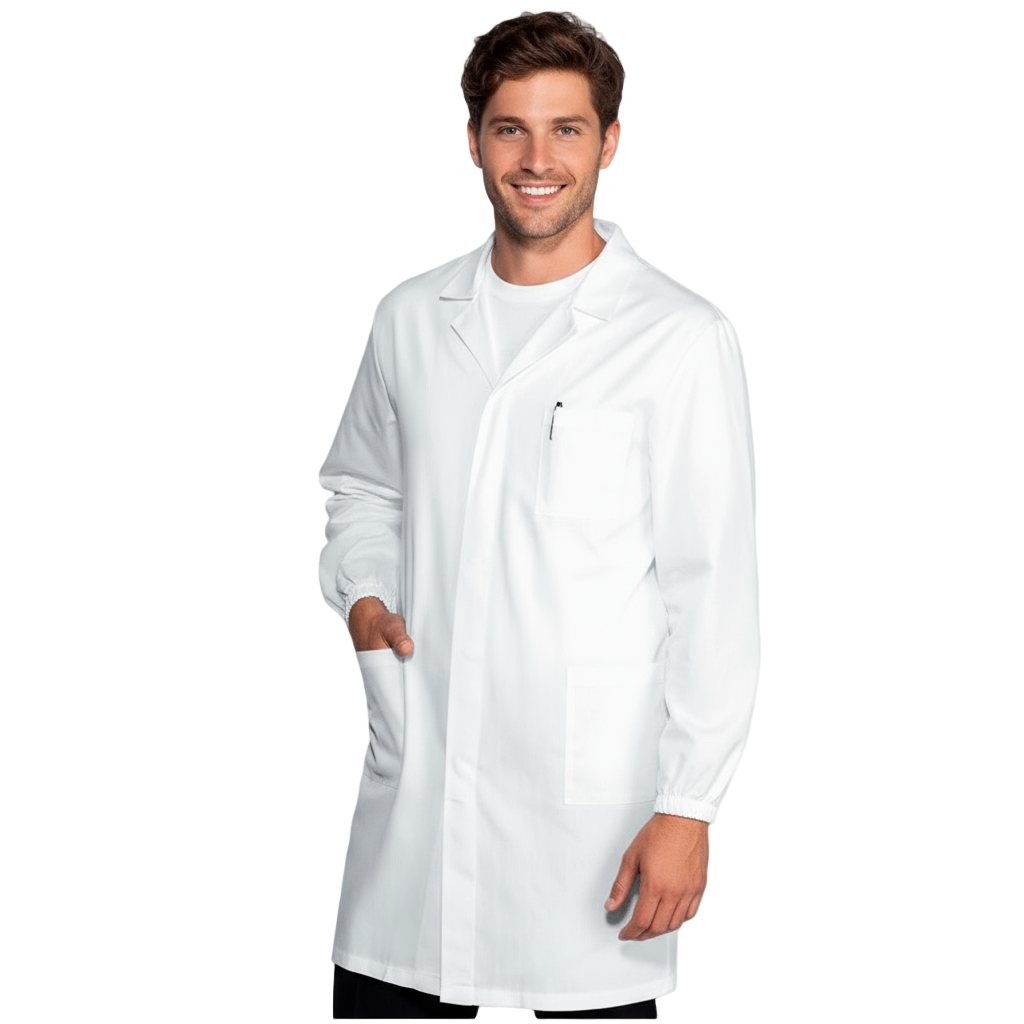 FAHAKO Camice da laboratorio per bambini, camice da laboratorio in cotone, camice da medico per bambini e bambine, bianco, costume da medico, camice da laboratorio a maniche lunghe, camice per