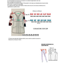 Carica l'immagine nel visualizzatore di Gallery, Divisa da lavoro,infermiera,oss, donna con zip bianco cod: 8279