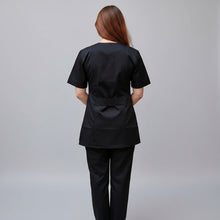 Carica l'immagine nel visualizzatore di Gallery, Divisa da lavoro donna,con zip "NERO" cod: 0305