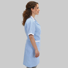 Carica l'immagine nel visualizzatore di Gallery, Camice da lavoro, quadretto azzurro MM cod: 7289