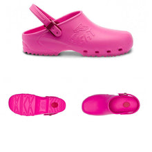 Carica l'immagine nel visualizzatore di Gallery, Zoccoli da lavoro sanitari ,cinturino regolabile "rosa" cod: 8249