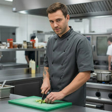 Carica l'immagine nel visualizzatore di Gallery, Giacca cuoco "light"grigio cod: 0925