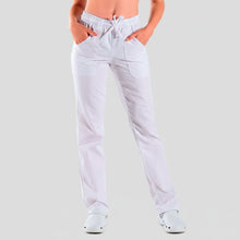 Carica l'immagine nel visualizzatore di Gallery, Pantaloni da lavoro ,bianchi "regular-fit" UNISEX cod:7807