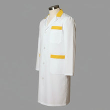 Carica l'immagine nel visualizzatore di Gallery, Camice da lavoro uomo, bianco con profilo colorato "giallo", cod:7969