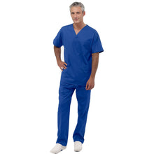 Carica l'immagine nel visualizzatore di Gallery, Divisa da lavoro, unisex scollo V "ROYAL" cod: 18122