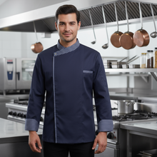 Carica l'immagine nel visualizzatore di Gallery, Giacca chef "cook" Blu con automatici cod: 7777