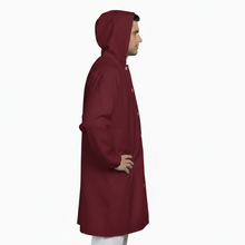 Carica l'immagine nel visualizzatore di Gallery, Camice da macellaio con cappuccio bordeaux cod : 80225