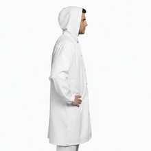 Carica l'immagine nel visualizzatore di Gallery, Camice da macellaio con cappuccio bianco cod : 80223