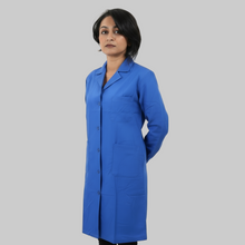 Carica l'immagine nel visualizzatore di Gallery, camice da lavoro donna,ml lungo "blu royal" Cod:7104