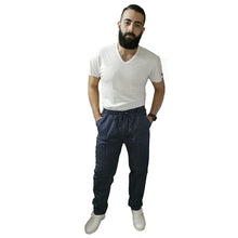 Carica l'immagine nel visualizzatore di Gallery, Pantalone da cuoco slim "rigato Blue " cod: 2316