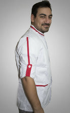Carica l'immagine nel visualizzatore di Gallery, Casacca,camice da lavoro uomo bianco con profilo ML cod: 8002