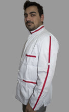 Carica l'immagine nel visualizzatore di Gallery, Casacca,camice da lavoro uomo bianco con profilo ML cod: 8002