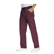 Carica l'immagine nel visualizzatore di Gallery, Pantalone rigato bordeaux"regular-fit" cod:7906
