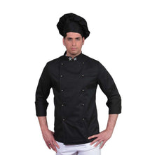Carica l'immagine nel visualizzatore di Gallery, Giacca chef "cutlery" NERO cod:0377
