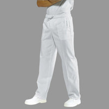 Carica l'immagine nel visualizzatore di Gallery, Pantaloni da lavoro ,bianchi "regular-fit" UNISEX cod:7807