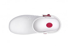 Carica l'immagine nel visualizzatore di Gallery, Zoccoli da lavoro sanitari ,cinturino regolabile "bianco" cod: 8250