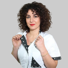 Carica l'immagine nel visualizzatore di Gallery, camice da lavoro donna,casacca slim cod: 7371