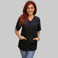 Carica l'immagine nel visualizzatore di Gallery, Casacca zip nero MM cod: 6930