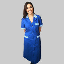 Carica l'immagine nel visualizzatore di Gallery, Camice da lavoro donna "blu royal" Cod: 3004