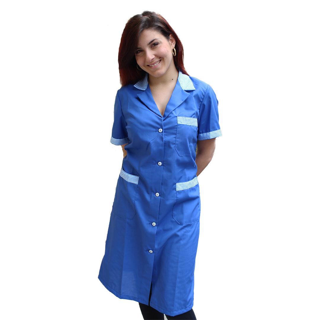 Camice da lavoro donna blu royal Cod: 3004 – Peter's abiti da lavoro  S.R.L.S