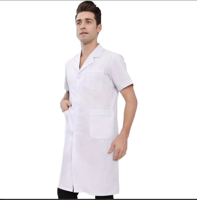 Camice da lavoro uomo bianco mezza manica Cod:1202