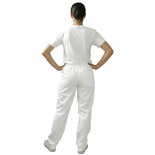 Carica l&#39;immagine nel visualizzatore di Gallery, Pantaloni da lavoro ,bianchi &quot;regular-fit&quot; UNISEX cod:7807
