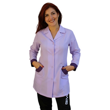 Cargar imagen en el visor de la galería, Camice da lavoro donna,casacca slim,divisa "glicine" cod:7449
