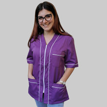 Carica l&#39;immagine nel visualizzatore di Gallery, Casacca,camice da lavoro con zip S.A.S cod: 040321
