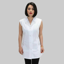 Carica l'immagine nel visualizzatore di Gallery, Casacca,camice da lavoro giromanica, bianco inserti grigi cod:7029
