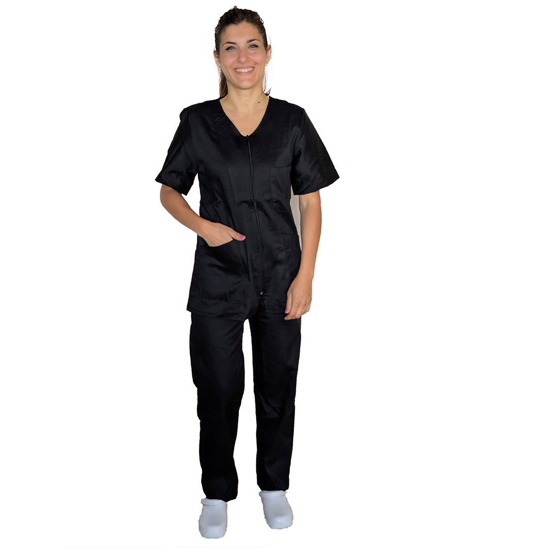 Divisa da lavoro donna,con zip 