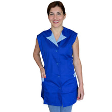 Carica l'immagine nel visualizzatore di Gallery, Casacca,camice da lavoro, giromanica "BLU ROYAL" cod:7227
