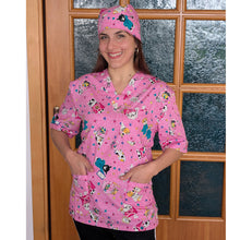 Carica l&#39;immagine nel visualizzatore di Gallery, casacca da lavoro, fumetto+bandana &quot;ROSA&quot; cod: 999
