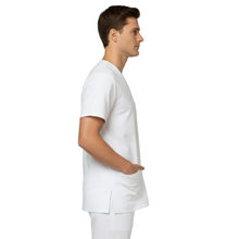 Charger l'image dans la galerie, Blouse de travail sanitaire unisexe à col en V, code : 020520
