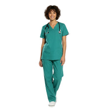 Charger l'image dans la galerie, Uniforme de travail complet, unisexe, col en V, code « vert » : 1712
