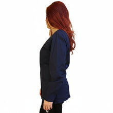 Carica l'immagine nel visualizzatore di Gallery, Camice da lavoro,casacca zip Manica lunga "Blu scuro" Cod: 1806
