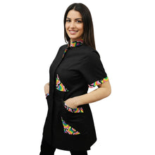 Carica l'immagine nel visualizzatore di Gallery, Casacca Camice da Lavoro Donna,Estetista,parrucchiera,Centro estetico,Nails,cuoca cod: 20034
