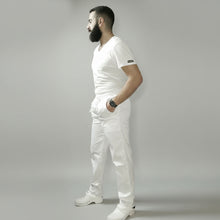 Carica l'immagine nel visualizzatore di Gallery, Pantaloni da lavoro ,bianchi "regular-fit" UNISEX cod:7807
