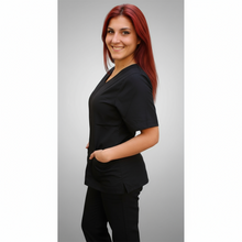 Carica l&#39;immagine nel visualizzatore di Gallery, Casacca zip nero MM cod: 6930
