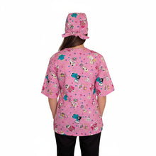 Carica l'immagine nel visualizzatore di Gallery, casacca da lavoro, fumetto+bandana "ROSA" cod: 999
