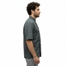 Carica l'immagine nel visualizzatore di Gallery, Giacca cuoco "light"grigio cod: 0925
