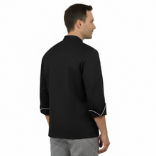 Carica l&#39;immagine nel visualizzatore di Gallery, Giacca cuoco-chef &quot;nero slim&quot; cod: 7685
