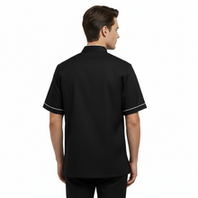 Carica l&#39;immagine nel visualizzatore di Gallery, Camici da Lavoro Uomo,nero con Zip, da Laboratorio,medicale,per Cucina,Casacca da Lavoro COD: 25051
