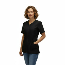 Carica l&#39;immagine nel visualizzatore di Gallery, Casacca zip nero MM cod: 6930
