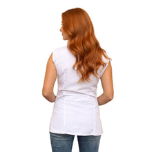 Carica l'immagine nel visualizzatore di Gallery, Camice da lavoro,casacca zip Giromanica "Bianco" COD: 2106
